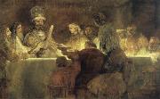 REMBRANDT Harmenszoon van Rijn The Conspiracy of the Batavians under Claudius Civilis china oil painting artist